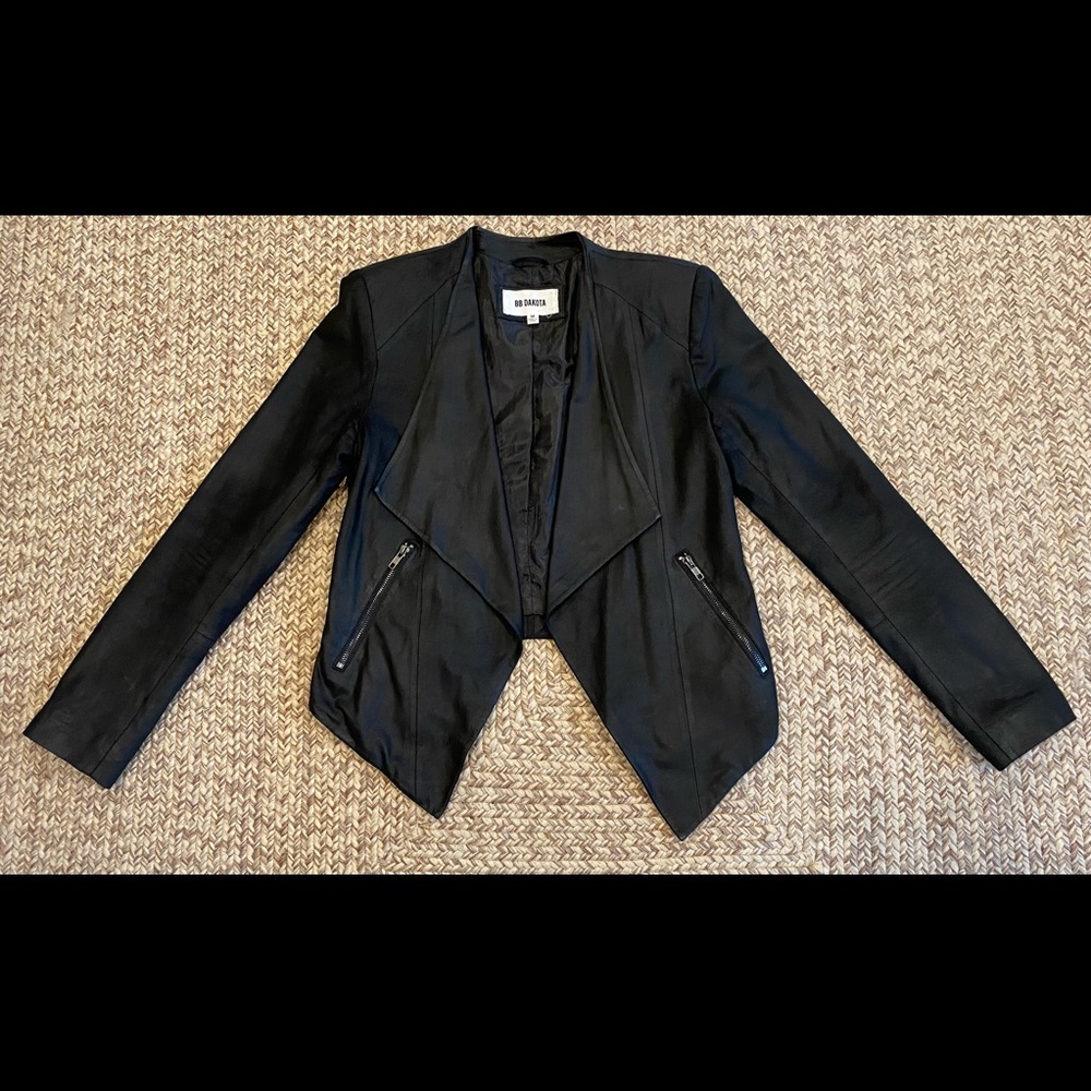 BB Dakota black leather jacket, size M - Picture 5 of 5